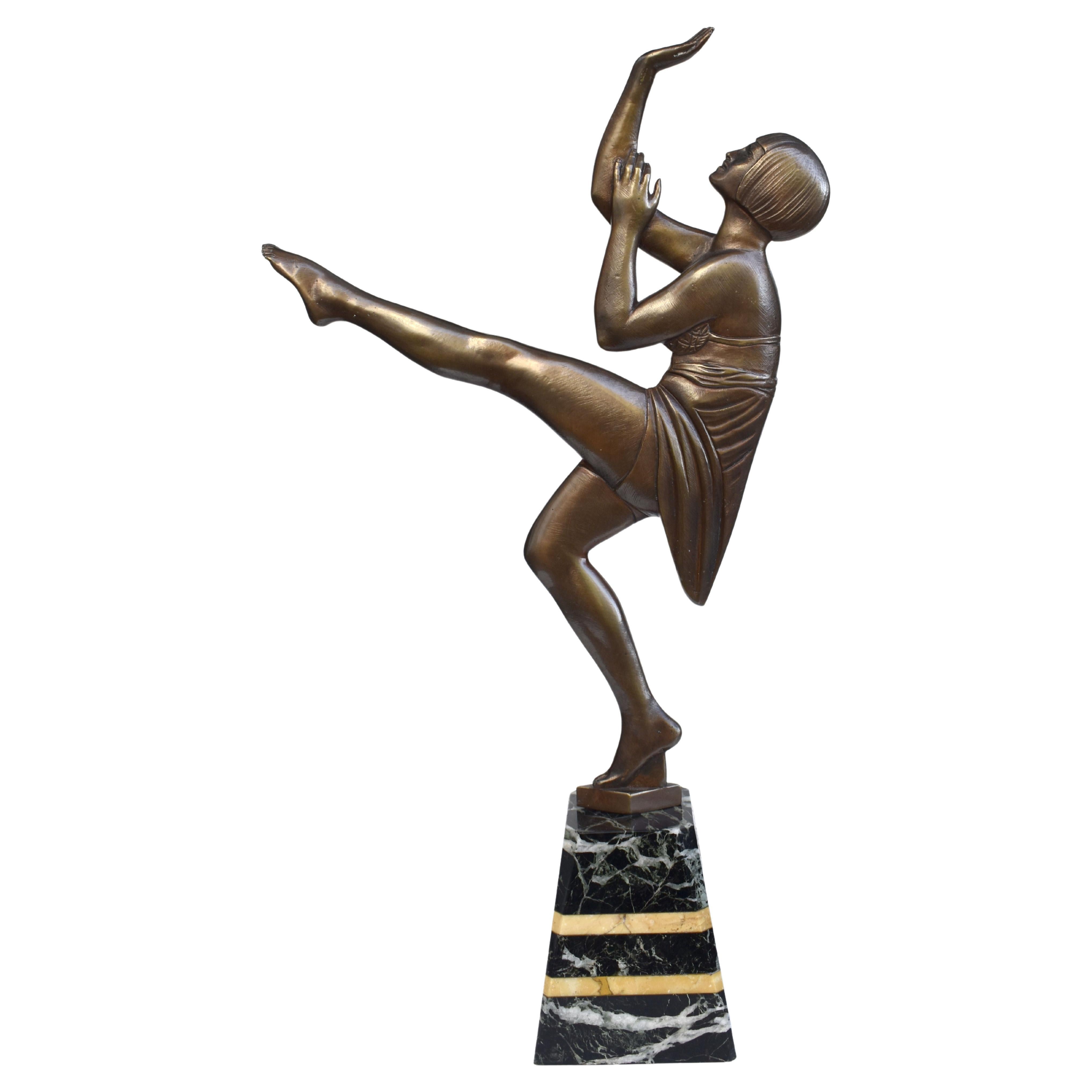 Art Deco Female Two Dimensional Figural Dancer, c1930