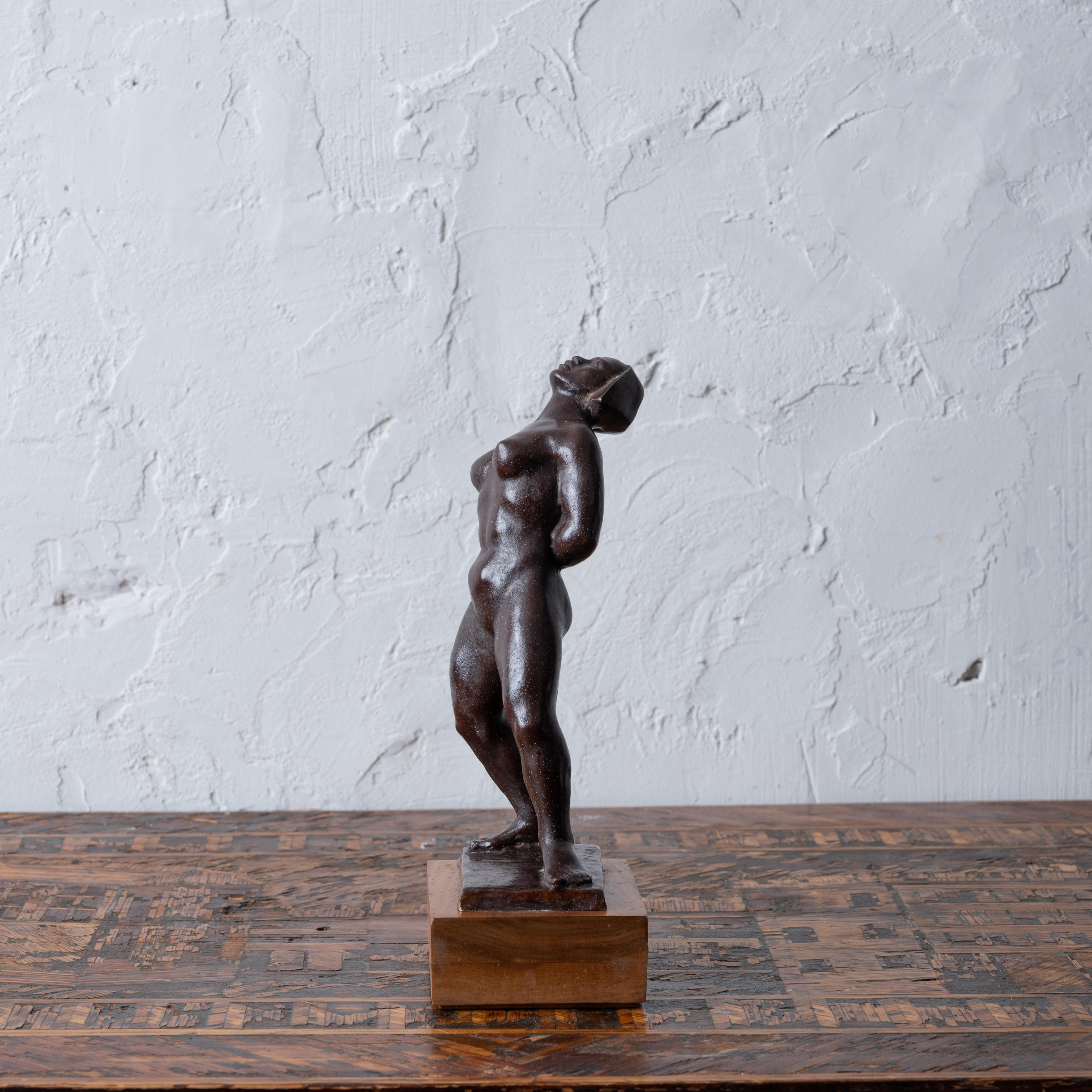 Fine XX secolo Bronzo figurato Art Deco di Rosario R. Fiore, anni '30 in vendita