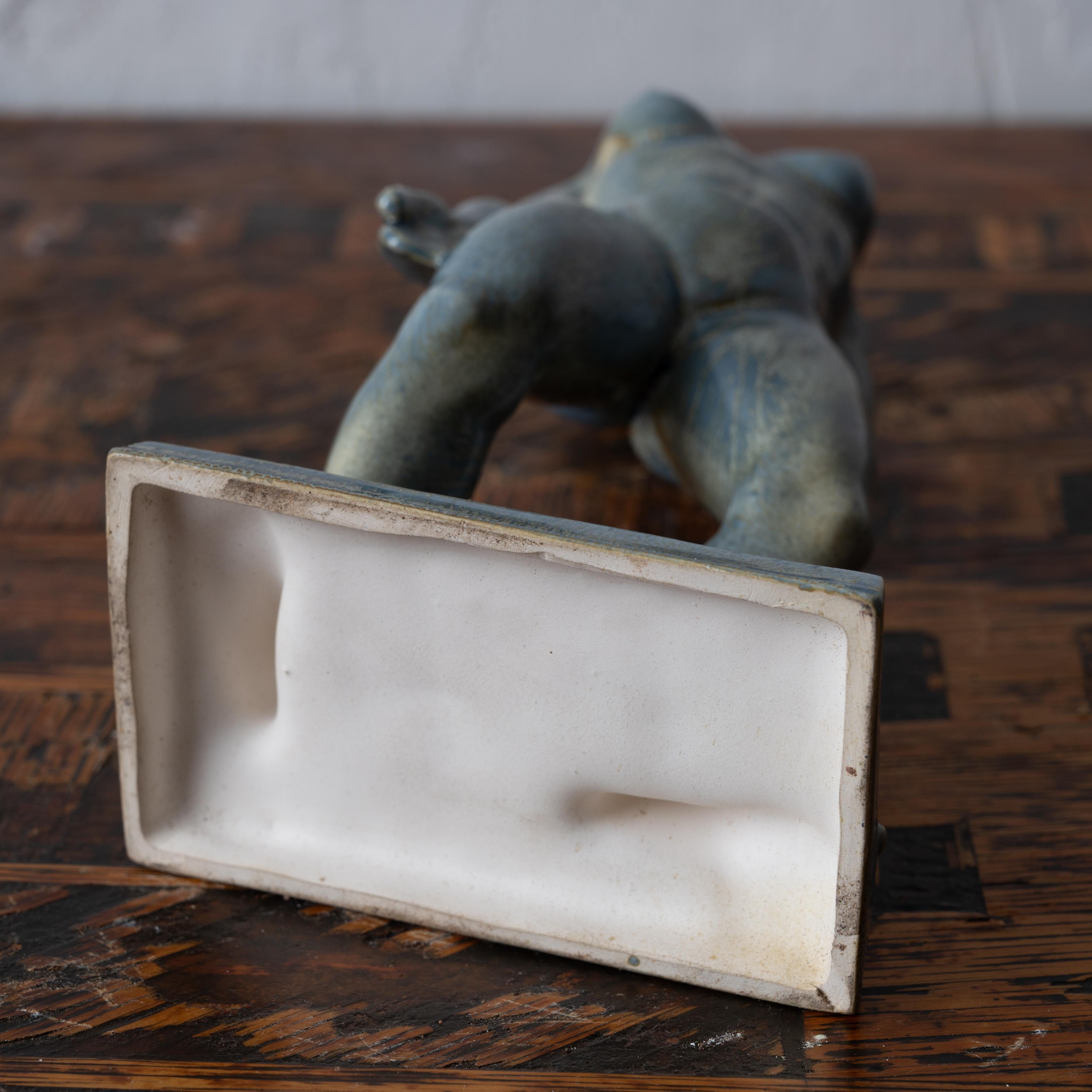 Scultura figurativa in ceramica Art Déco di Rosario R. Fiore, anni '30 in vendita 7