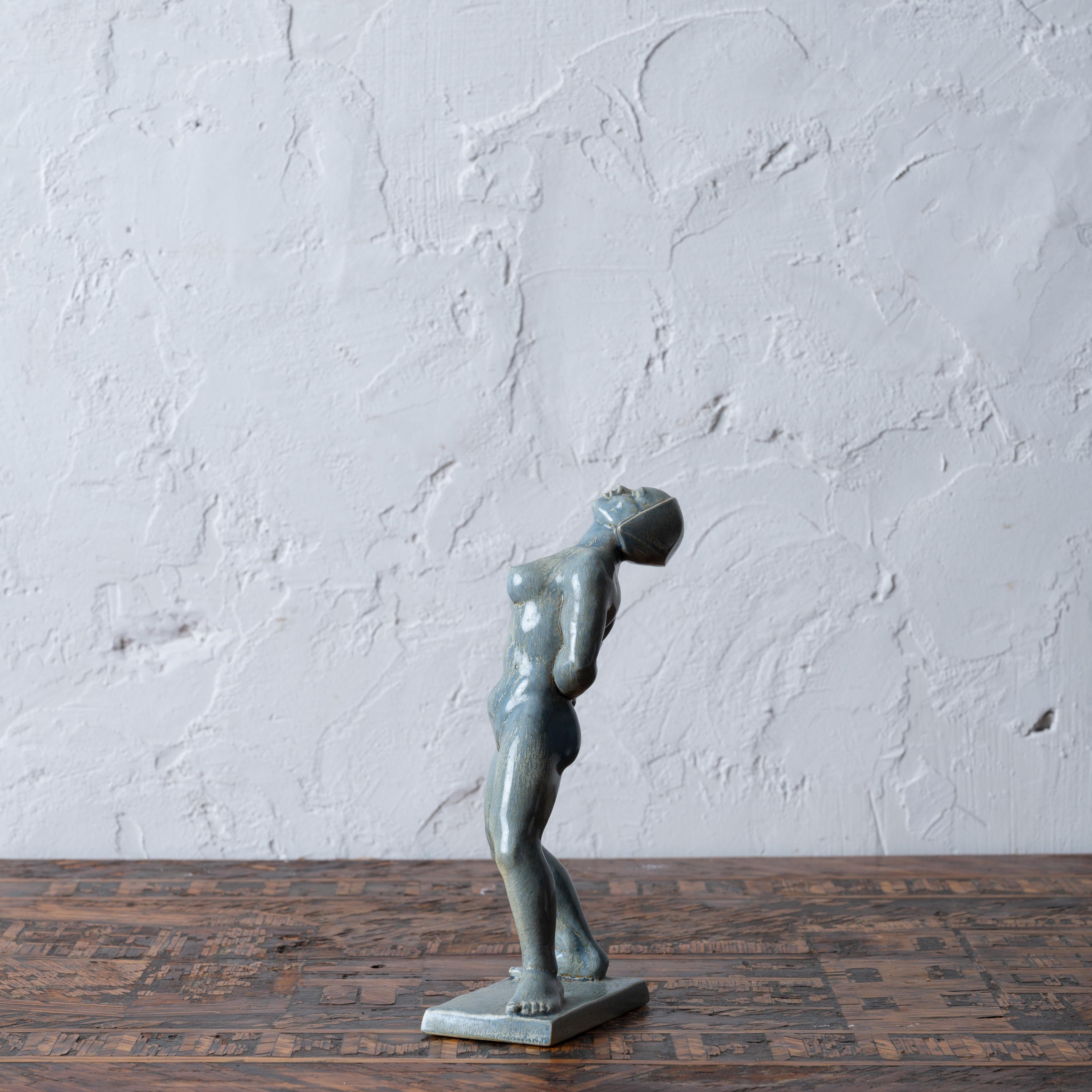 Ceramica Scultura figurativa in ceramica Art Déco di Rosario R. Fiore, anni '30 in vendita
