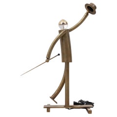 Art Deco Figural Gentleman Table Lamp, New York, 1930