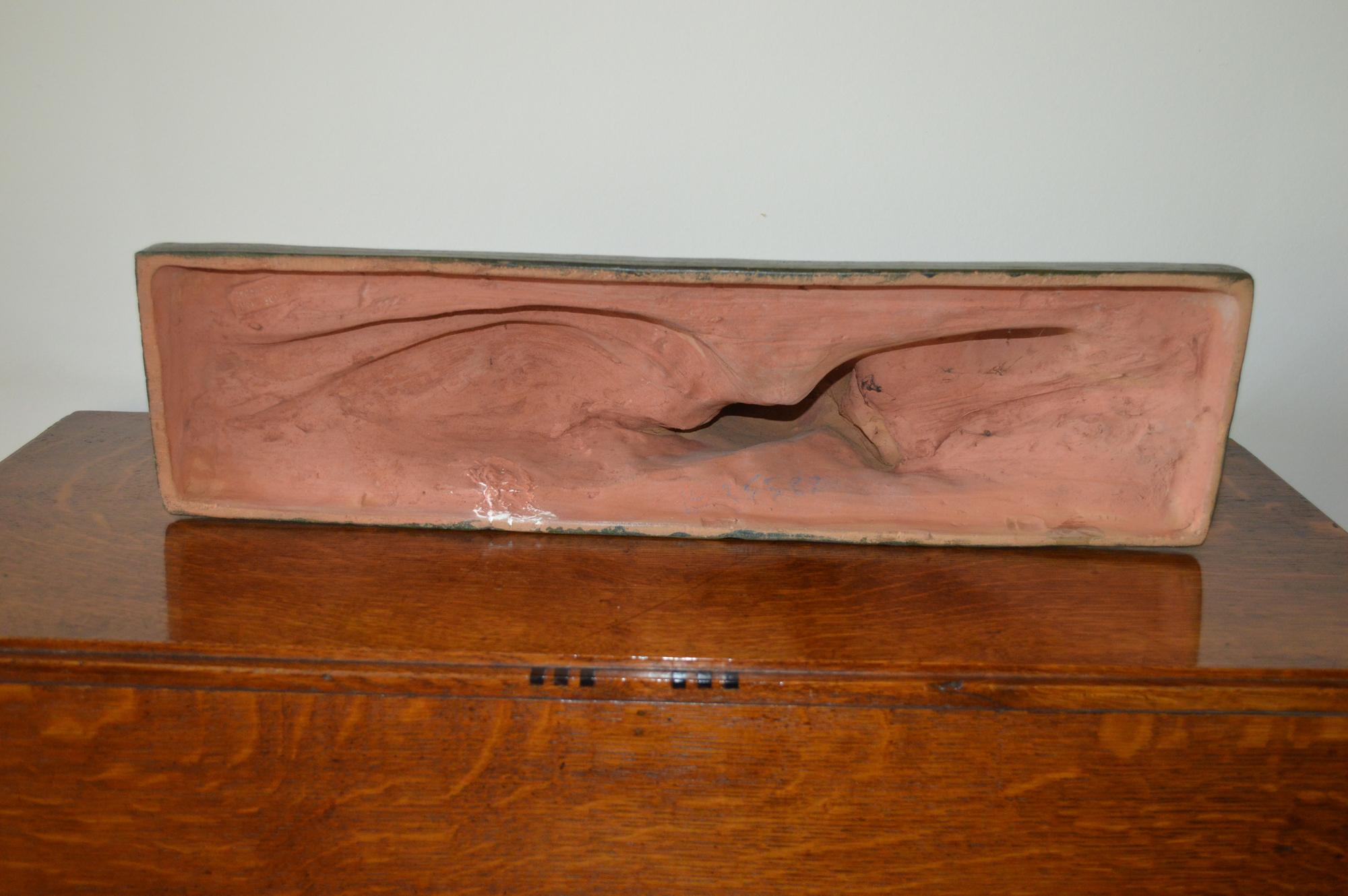 Art Deco Figural Group of a Reclining Lady with a Deer For Sale 1