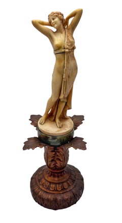 Art Deco Figural Ivorine Sculpture After Ferdinand Preiss, Circa 1925