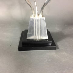 Art Deco Figural Metal Cocktail Table, USA, 1950s