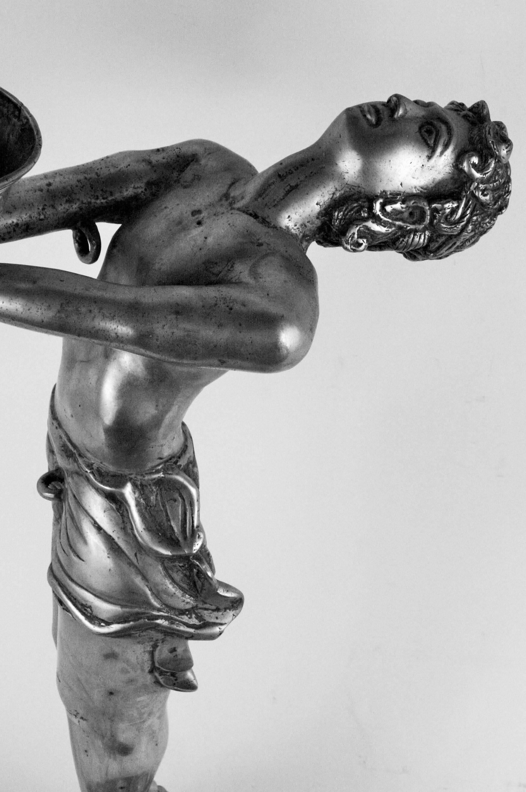 Art Deco Figural Sculpture In Good Condition For Sale In Douglas Manor, NY