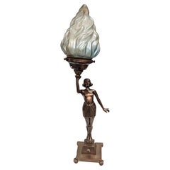 Art Deco Figural Table Lamp, English, circa 1930