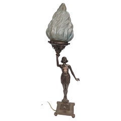 Art Deco Figural Table Lamp, English, circa 1930