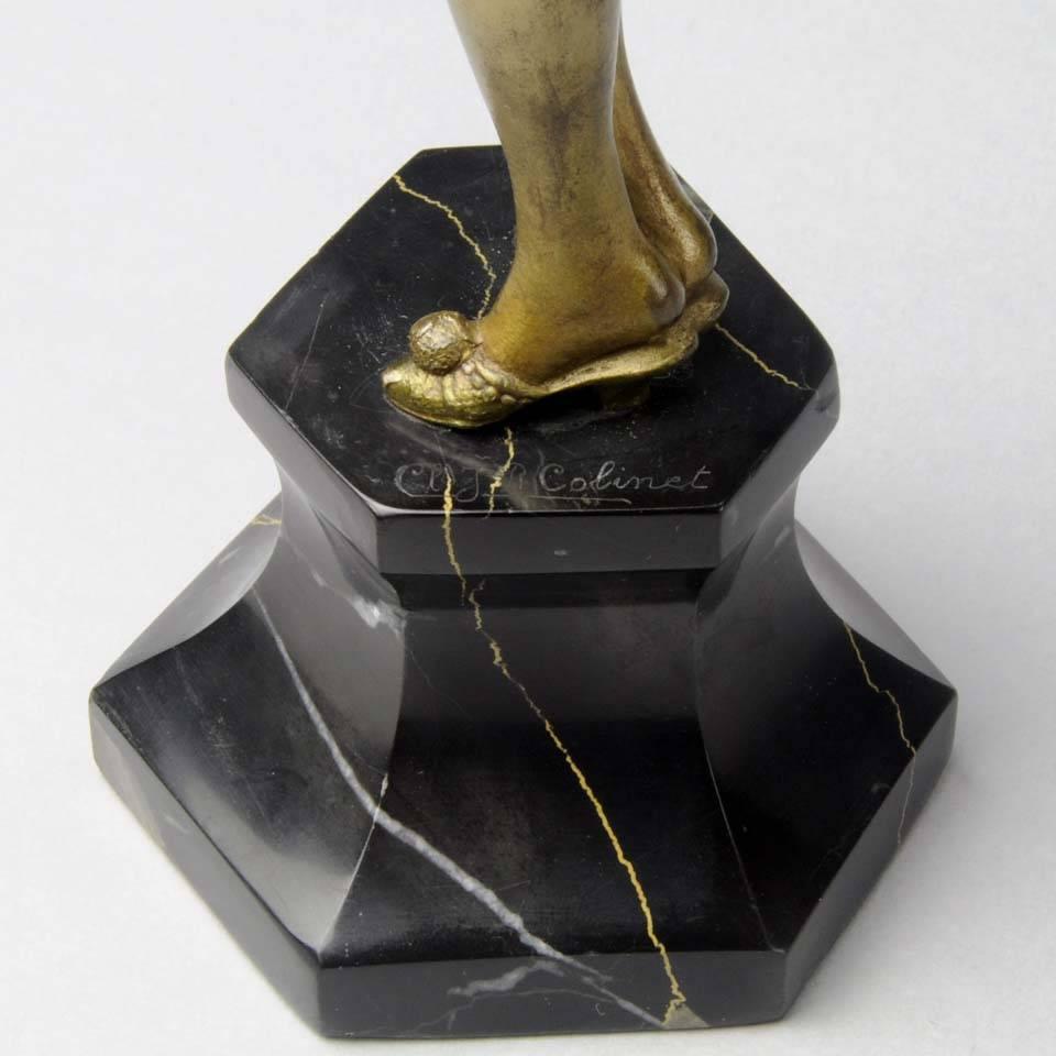 Early 20th Century Art Deco Figure Entitled 'Darling' by Claire Colinet