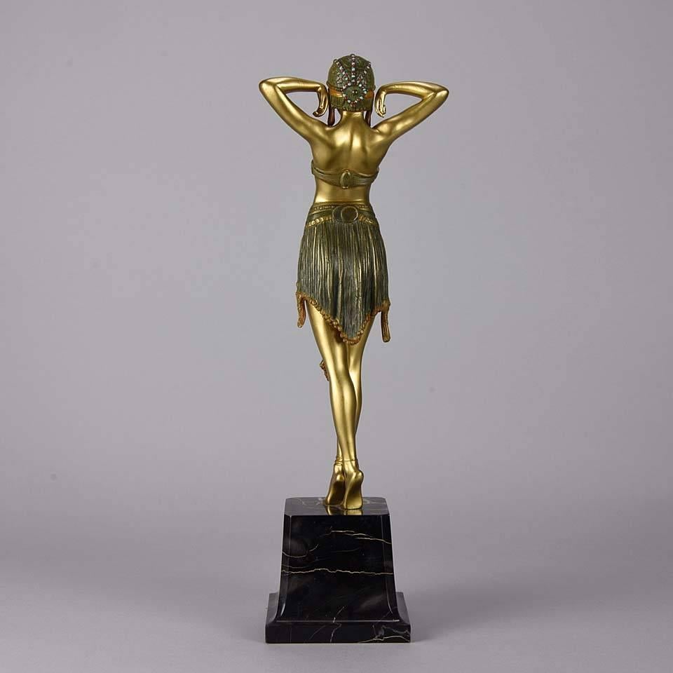 Art Deco Figure Entitled 'Scarab Dancer' by Demetre Chiparus In Excellent Condition In London, GB