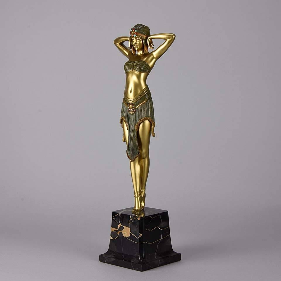Art Deco Figure Entitled 'Scarab Dancer' by Demetre Chiparus 1