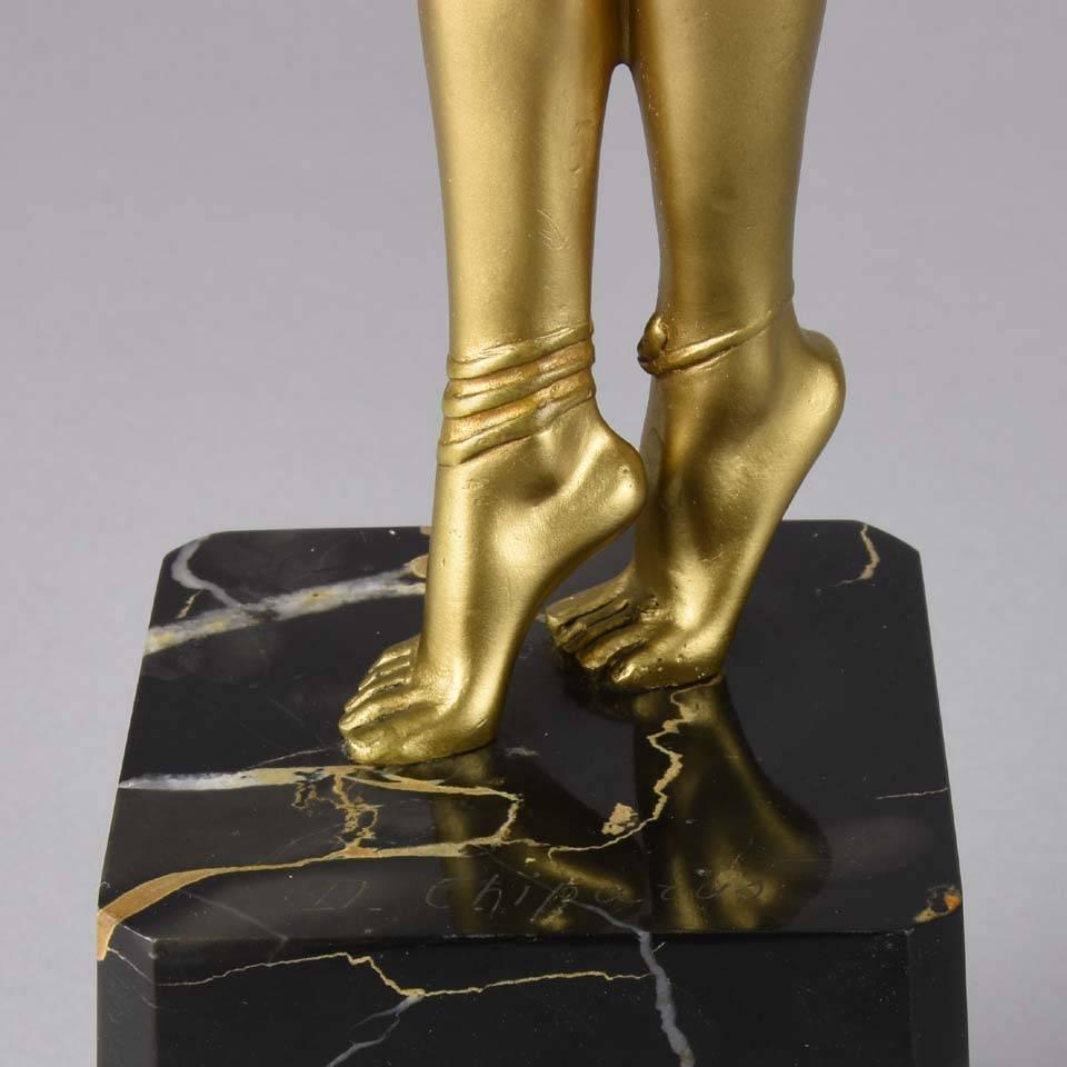 Art Deco Figure Entitled 'Scarab Dancer' by Demetre Chiparus 2