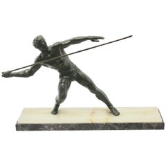 Figura Art Déco al estilo del escultor suizo Gustave Buchet, hacia 1930