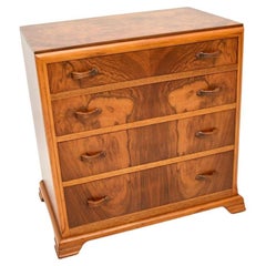 Art Deco Figured Walnut Chest of Drawers