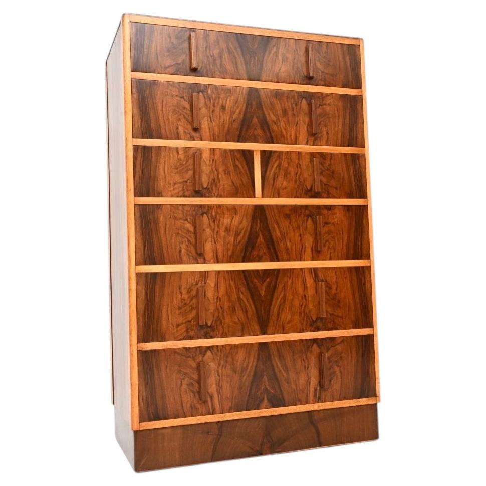 Art Deco Figured Walnut Chest of Drawers