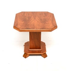Art Deco Figured Walnut Coffee / Side Table