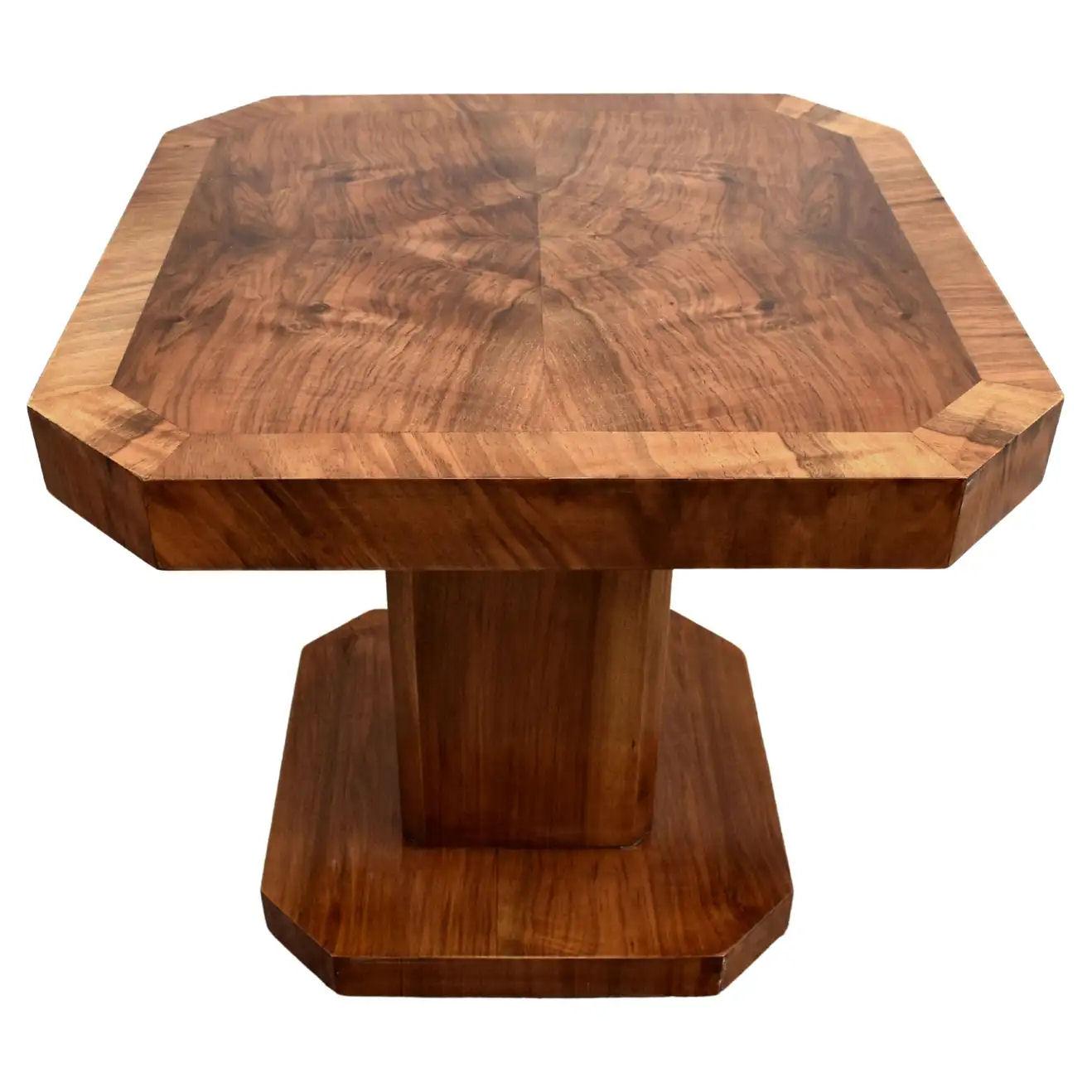 Art Deco Figured Walnut Coffee Table, c1930s, English For Sale 5