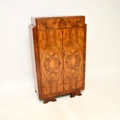 Art Deco Figured Walnut Compactum Wardrobe