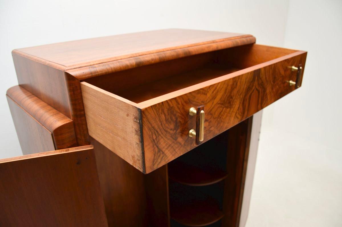 Armadio Compactum in noce figurato Art Déco in vendita 3