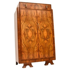 Art Deco Figured Walnut Compactum Wardrobe