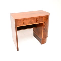 Art Deco Figured Walnut Desk