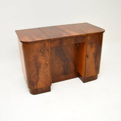Art Deco Figured Walnut Dressing Table