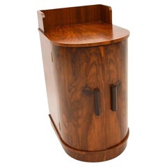 Art Deco Figured Walnut Drinks Cabinet