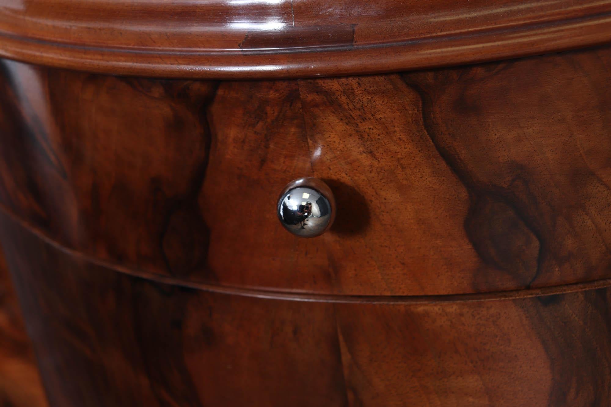 Mid-20th Century Art Deco Figured Walnut Hall Stand, 1930s For Sale