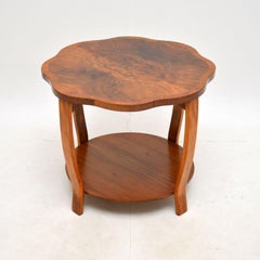 Art Deco Figured Walnut Occasional / Coffee Table