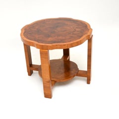 Art Deco Figured Walnut Occasional / Coffee Table