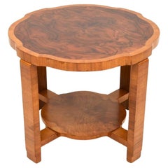 Art Deco Figured Walnut Occasional / Coffee Table