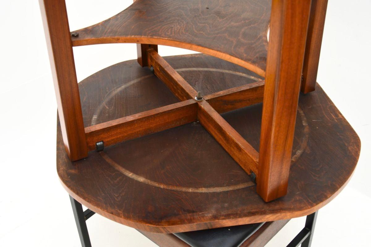 Art Deco Figured Walnut Occasional Side Table For Sale 3