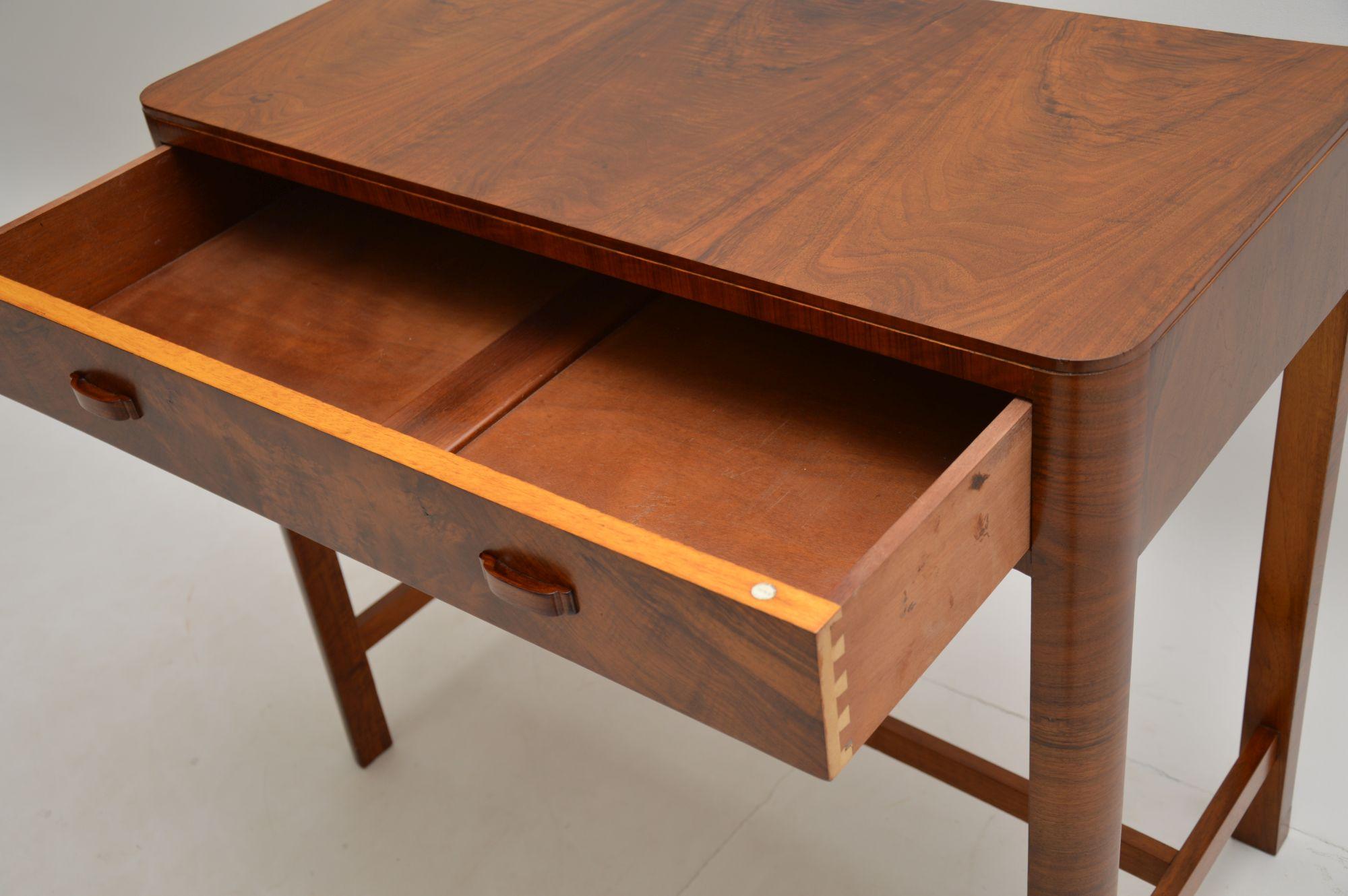 Art Deco Figured Walnut Side Table by Heal’s 5