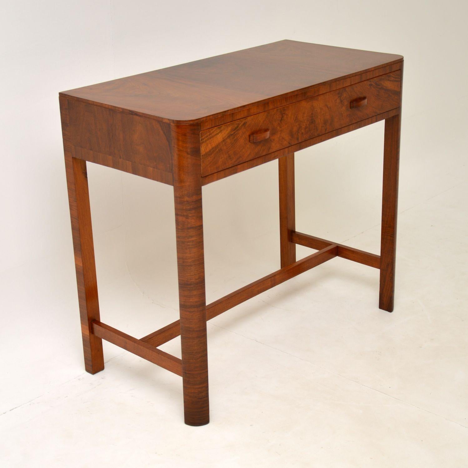 Art Deco Figured Walnut Side Table by Heal’s 3