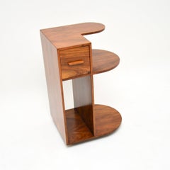 Art Deco Figured Walnut Side Table