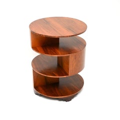 Art Deco Figured Walnut Side Table