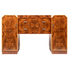 Art Deco Figured Walnut Sideboard by Warring and Gillows