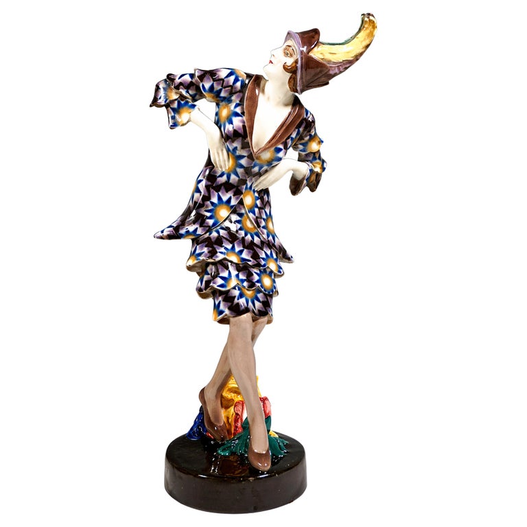 Art Déco Figurine 'Dance Of Vanity' by Josef Kostial, Goldscheider