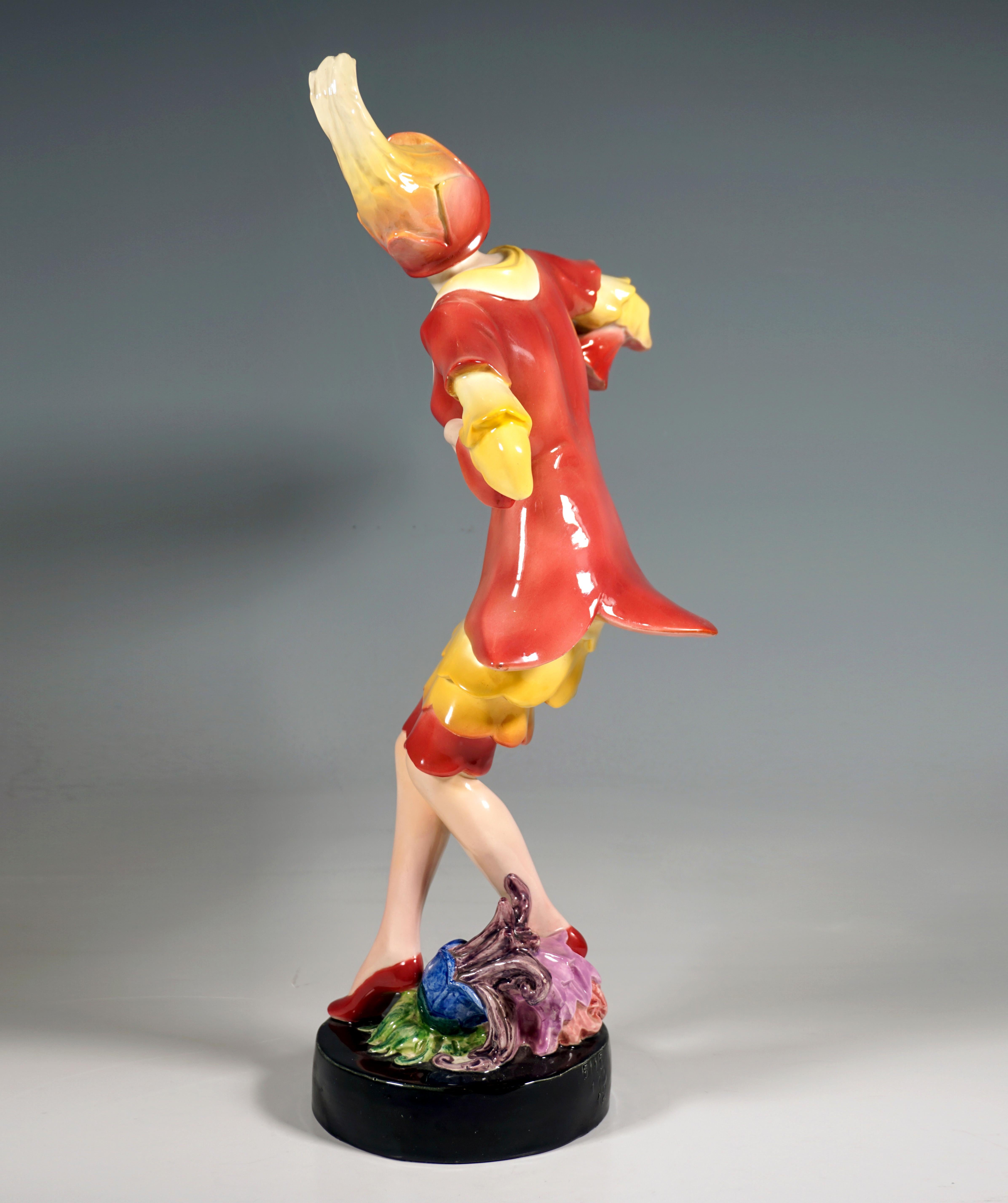 Art Deco Art Déco Figurine 'Dance Of Vanity' by Josef Kostial, Goldscheider Vienna, 1923