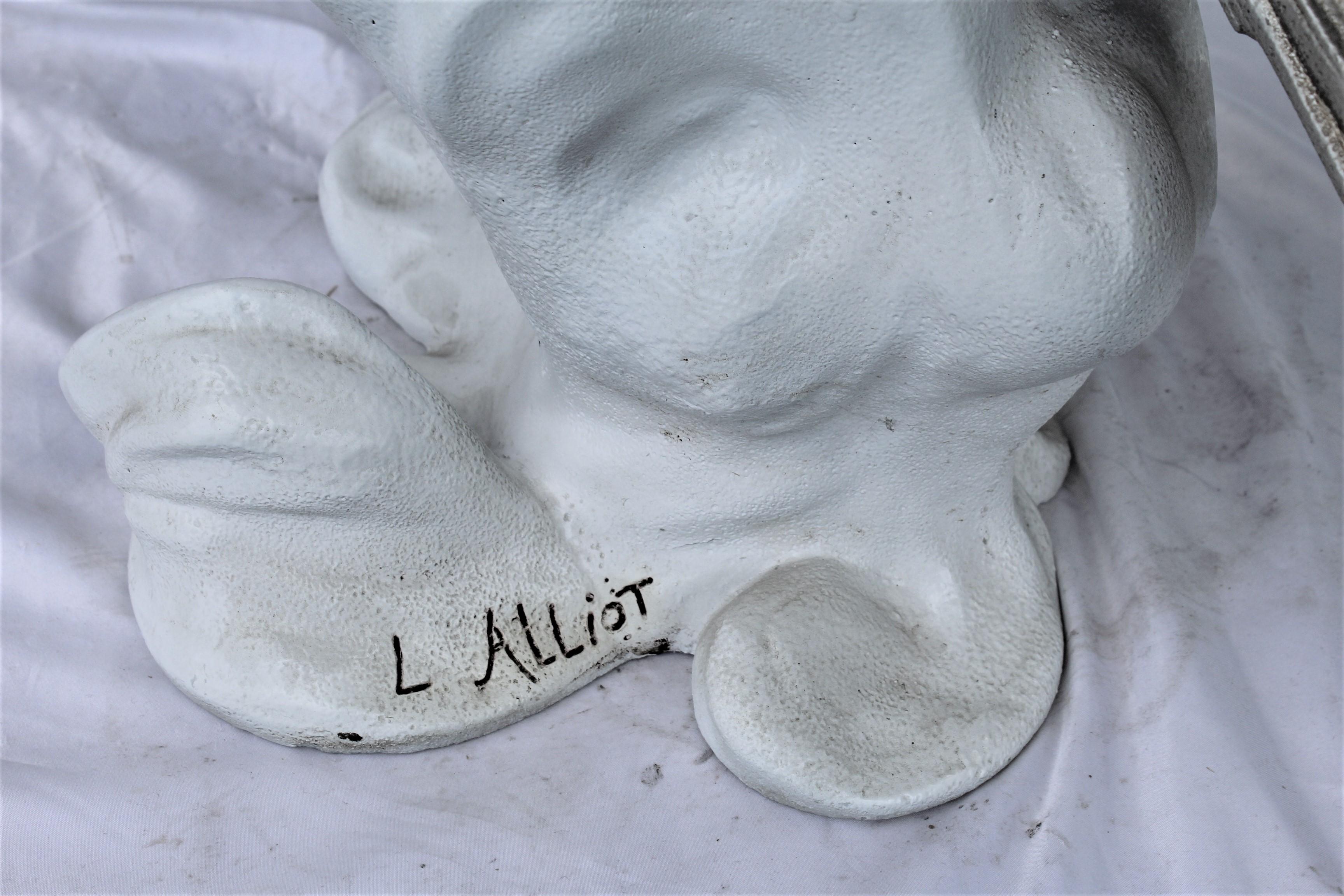 Cast Art Deco Figurine Orignal, Signed by Artist Title 'The Comet' Alliot