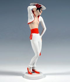 Figurine Art Déco, danseuse espagnole "Carmen", Rosenthal Selb Allemagne, 1934