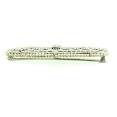 Art Deco Filigree Bar Pin