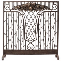 Antique Art Deco Fire Screen Attributed to Paul Kiss
