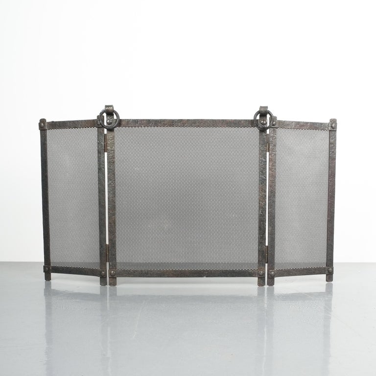 Art Deco Fire Screen from Wrought Iron at 1stDibs