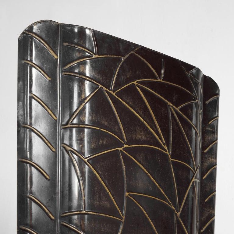 Unknown Art Deco Fire Screen in Tin 1940s For Sale