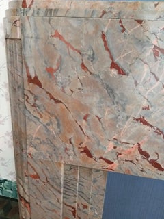 Art Déco Fireplace in Sarancolin-Marble