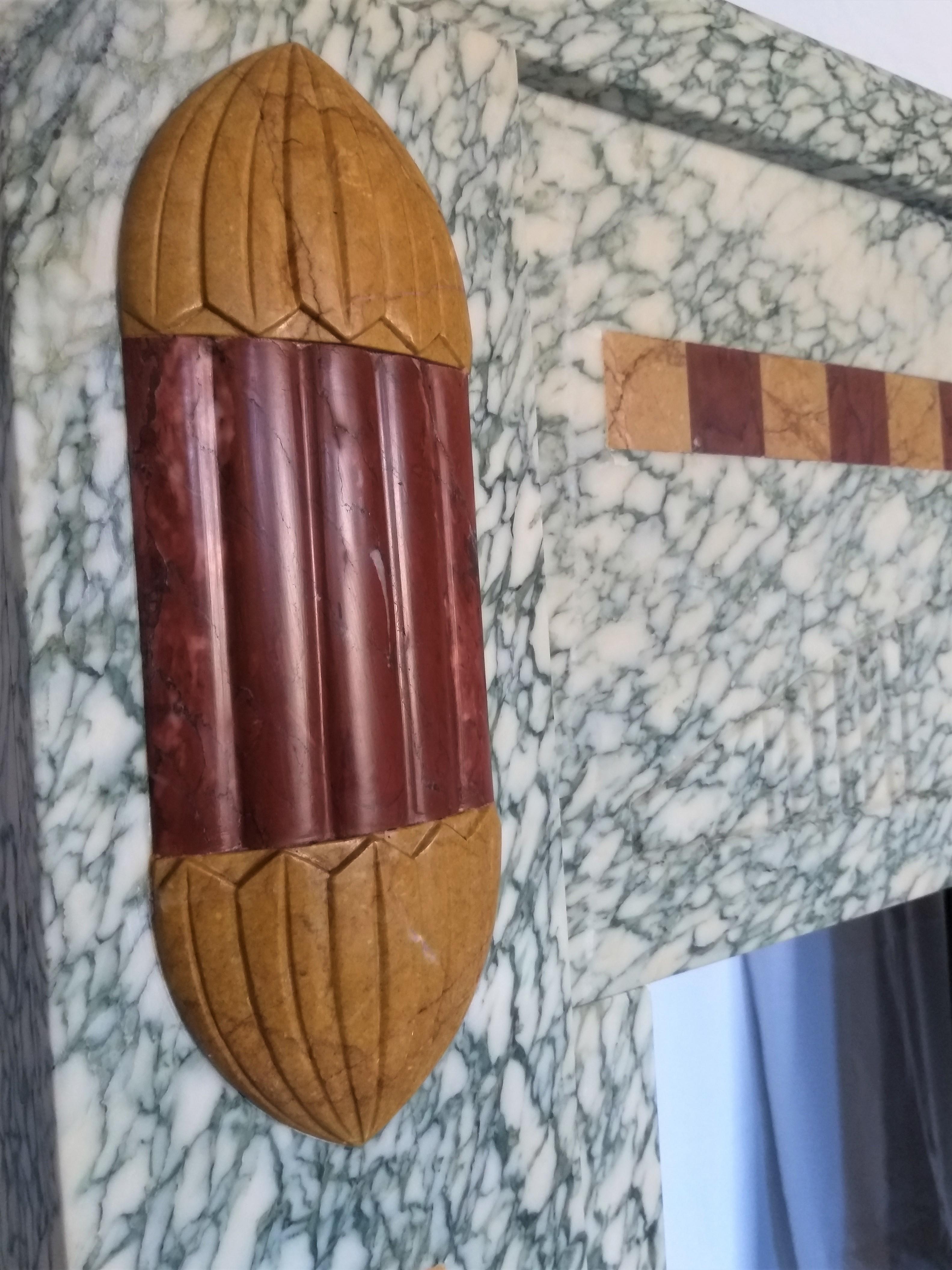 Early 20th Century Art Deco Fireplace, Small and Lovely, 1927 For Sale