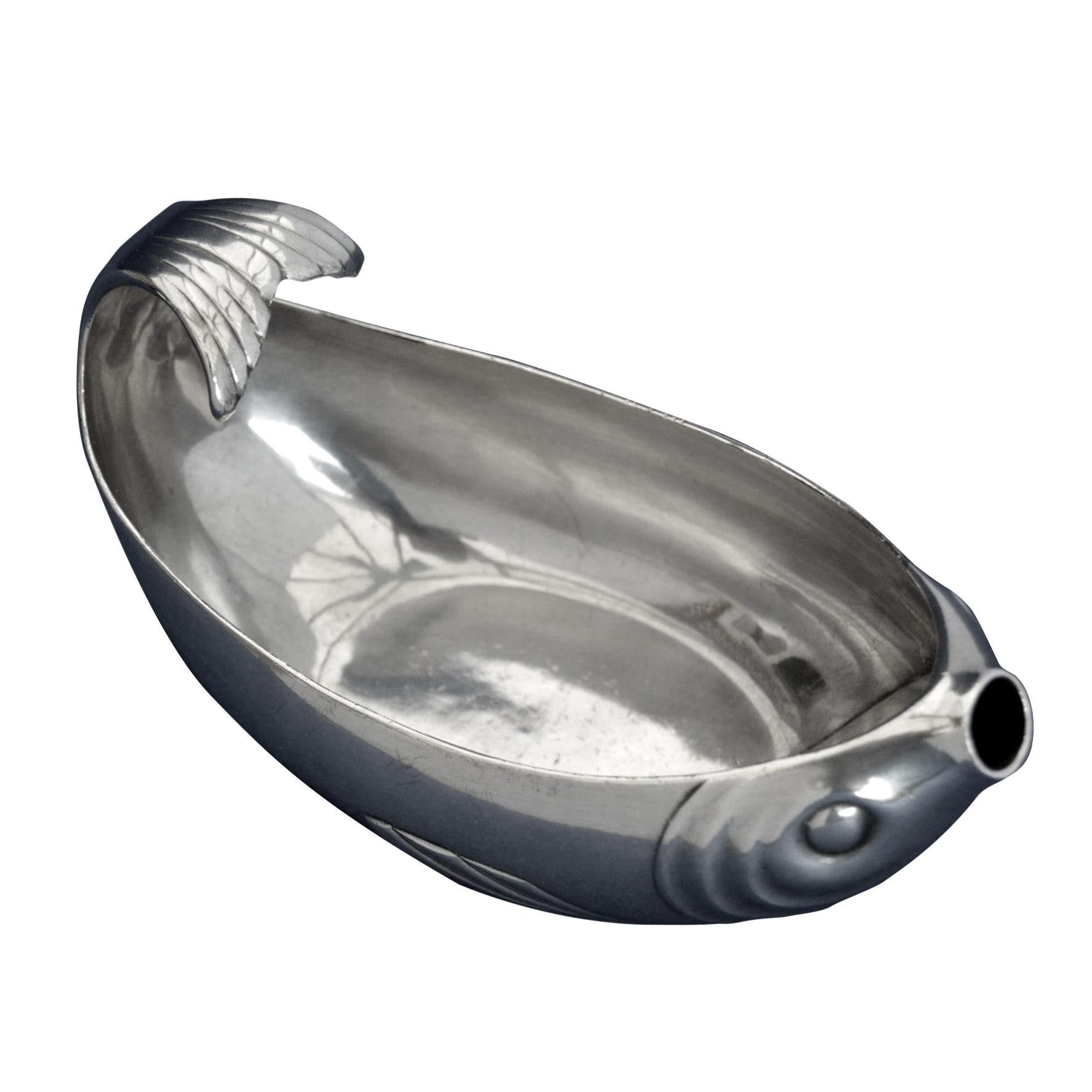 Salsera de pescado Art Decó de Gallia para Christofle principios del siglo XX en venta