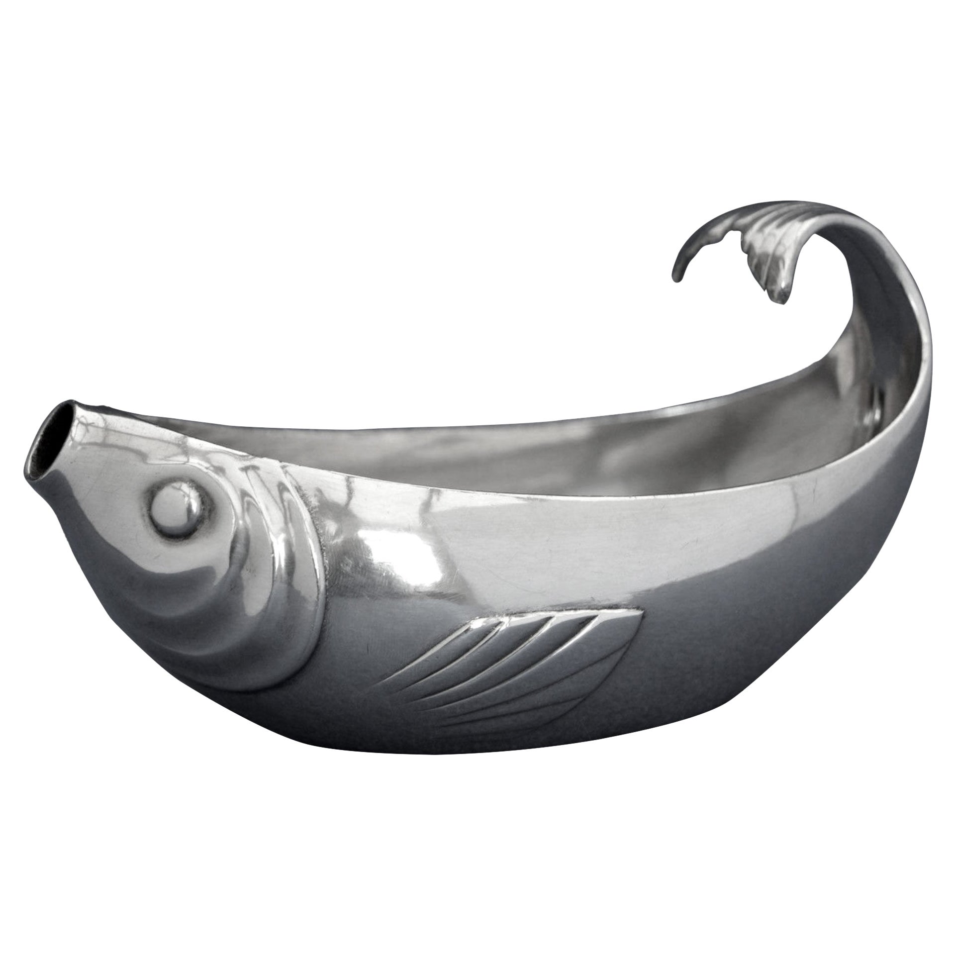 Art Deco Fish Gravy Boat by Gallia for Christofle