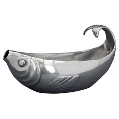 Salsiera per pesce Art Deco di Gallia per Christofle