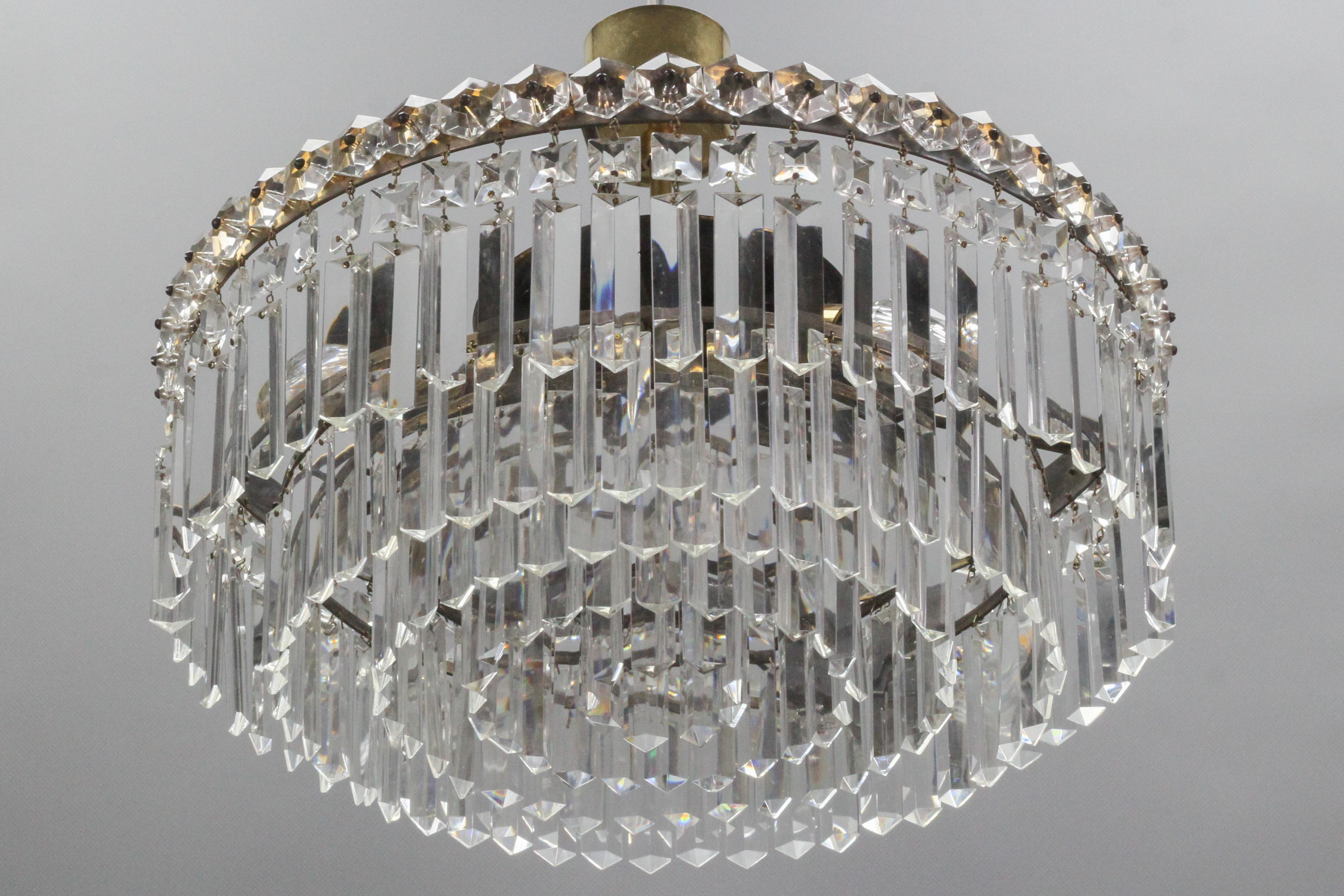 art deco crystal chandeliers